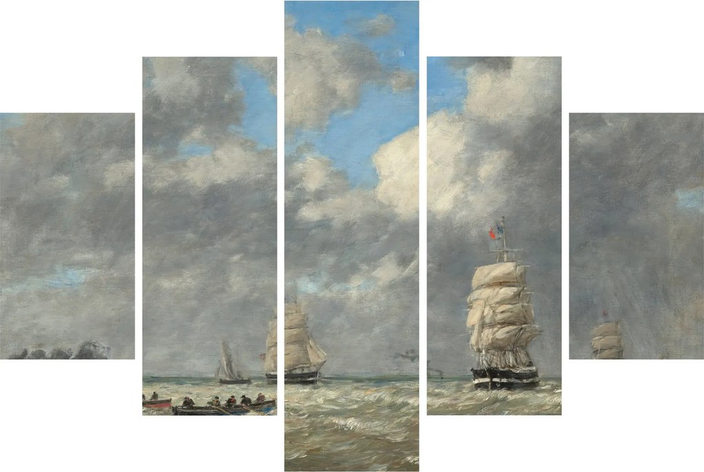 Tablou - Eugène Boudin, Le Havre, reproducere (150x105 cm)
