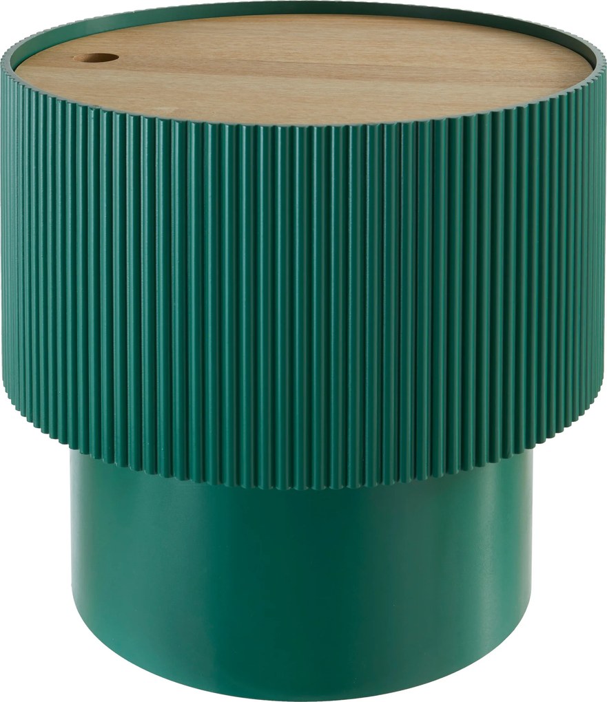 Măsuță de cafea cu spațiu de depozitare ENOLA, rotundă, Ø 38,5 cm