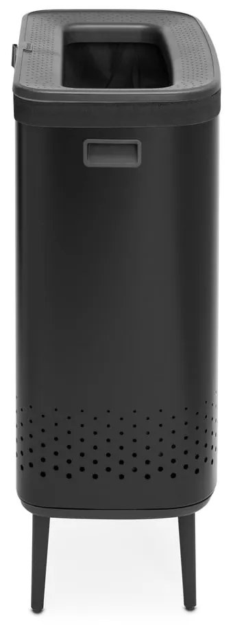 Coș de rufe negru mat din metal 90 l Bo Hi – Brabantia