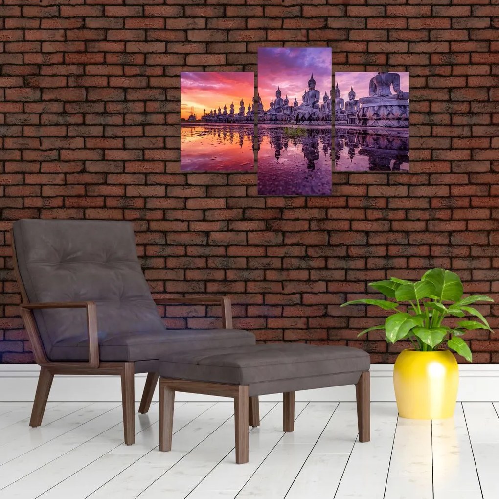 Tablou - Buddha la apus (90x60 cm)