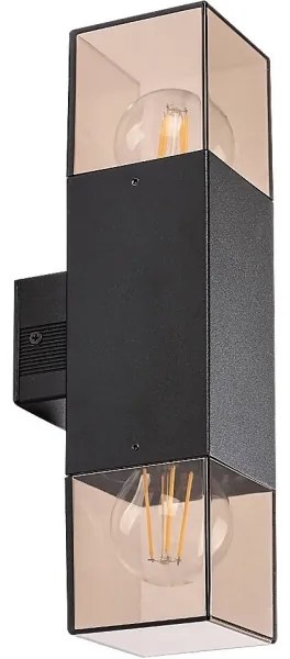 Aplică de exterior Rabalux 77081 LOANDA 2xE27/60W/230V IP54 negru