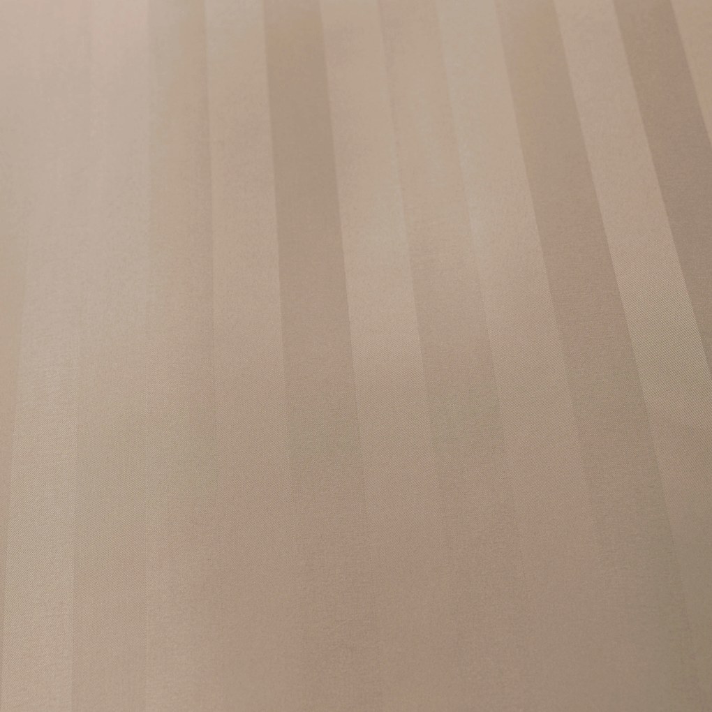 Lenjerie de pat hoteliera din microfibra JASMINE bej - dunga 2 cm Dimensiunile lenjeriei: 2 buc 70 x 90 cm | 200 x 220 cm