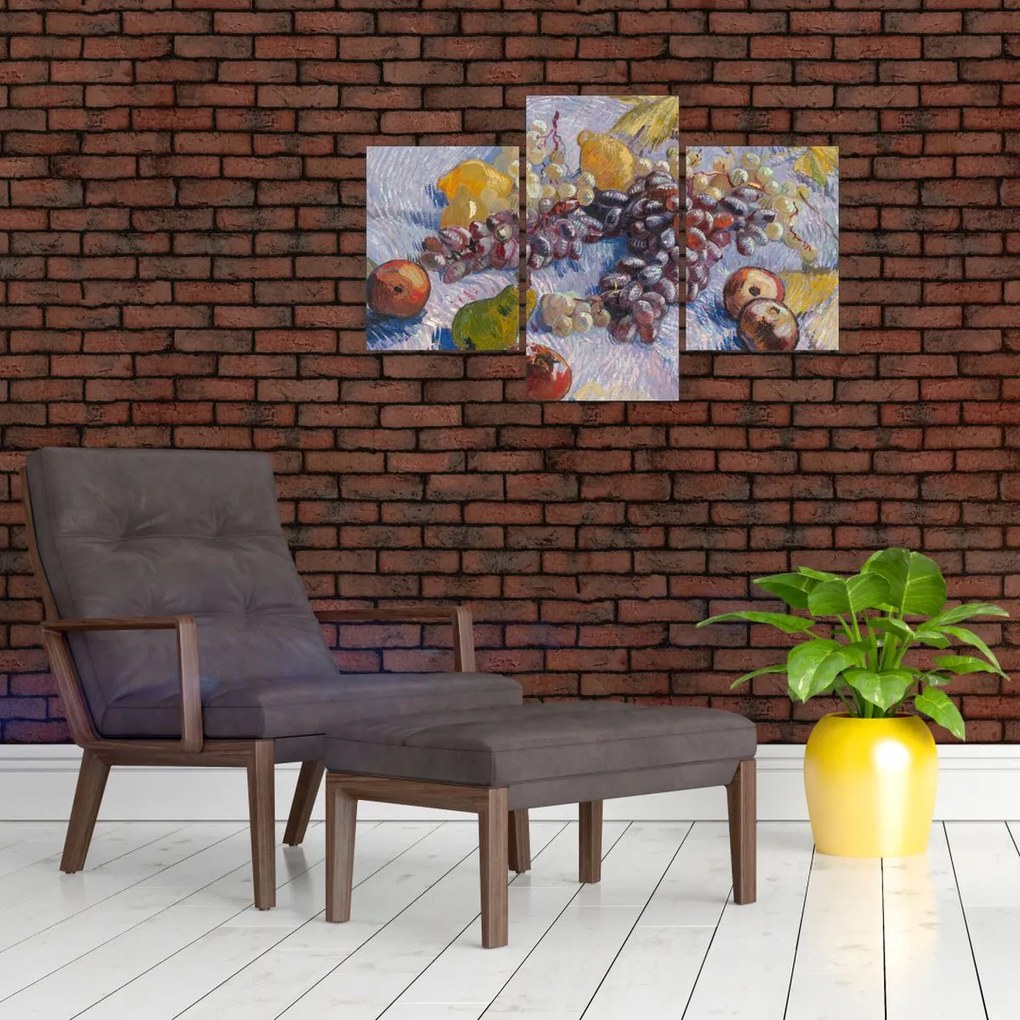 Tablou - Vincent van Gogh, Grapes, Lemons, Pears, and Apples, reproducere (90x60 cm)