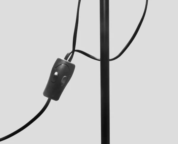 Lampadar WENDY 1xE27/100W/230V + 1xE14/40W negru