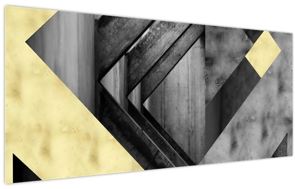 Tablou - Textura forme (120x50 cm)