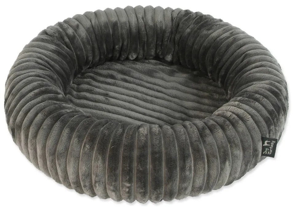 Pat pentru animale de companie gri închis pentru câini ø 50 cm Dog Fantasy Stripe – Plaček Pet Products