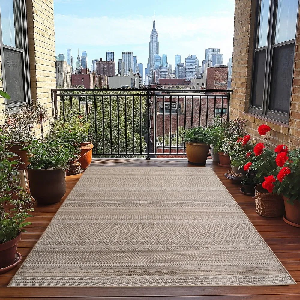 Covor pentru exterior și interior bej 120x170 cm Desert 1303 – Ayyildiz Carpets