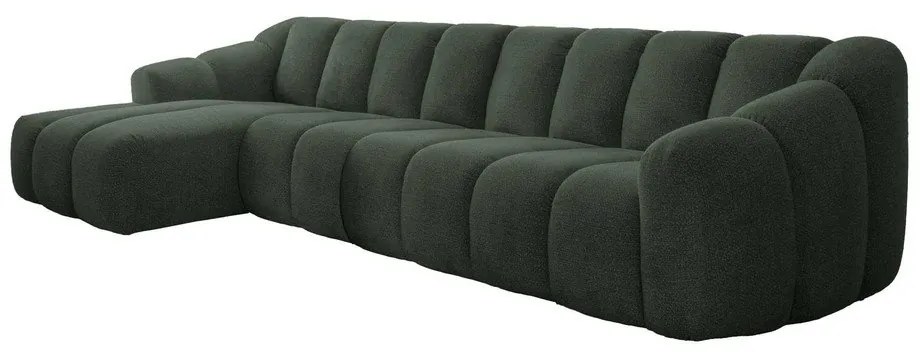 Colțar verde închis (cu colț pe partea stângă/cu șezlong) Shell – Miuform