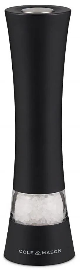 Cole&Mason - Râșniță electrică BURFORD 18 cm, 4xAAA, negru