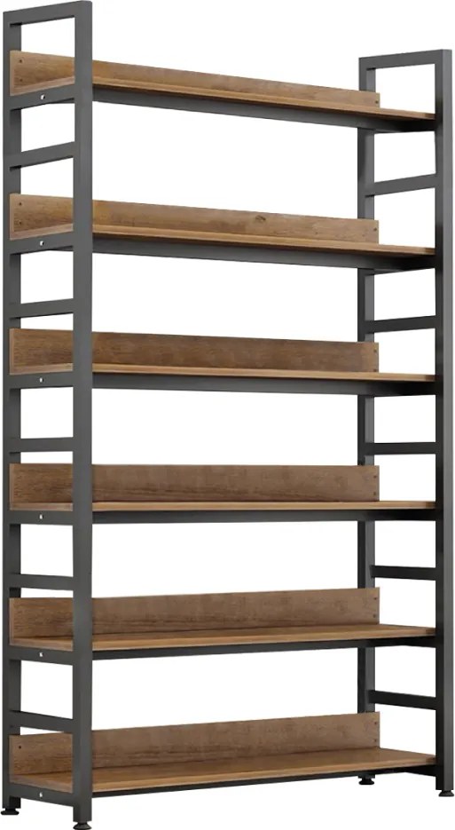 Raft, stejar închis/negru, JANEL TYP 2
