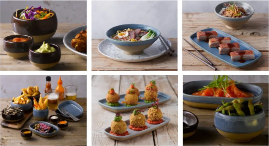 Platou Heritage Albastru Servire 30cm