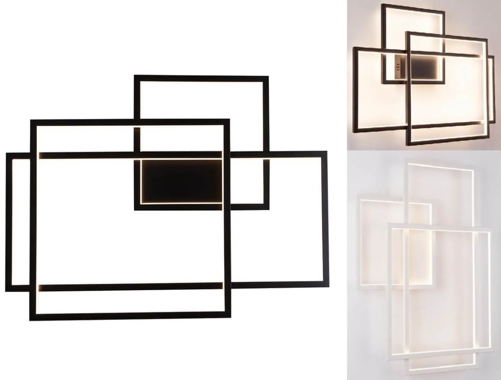 Aplica LED XXL perete / tavan design modern GEOMETRIC alba W0234 MX
