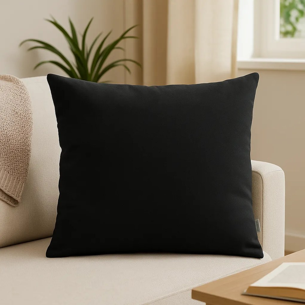Perna Decorativa, Neagra,  45x45 cm