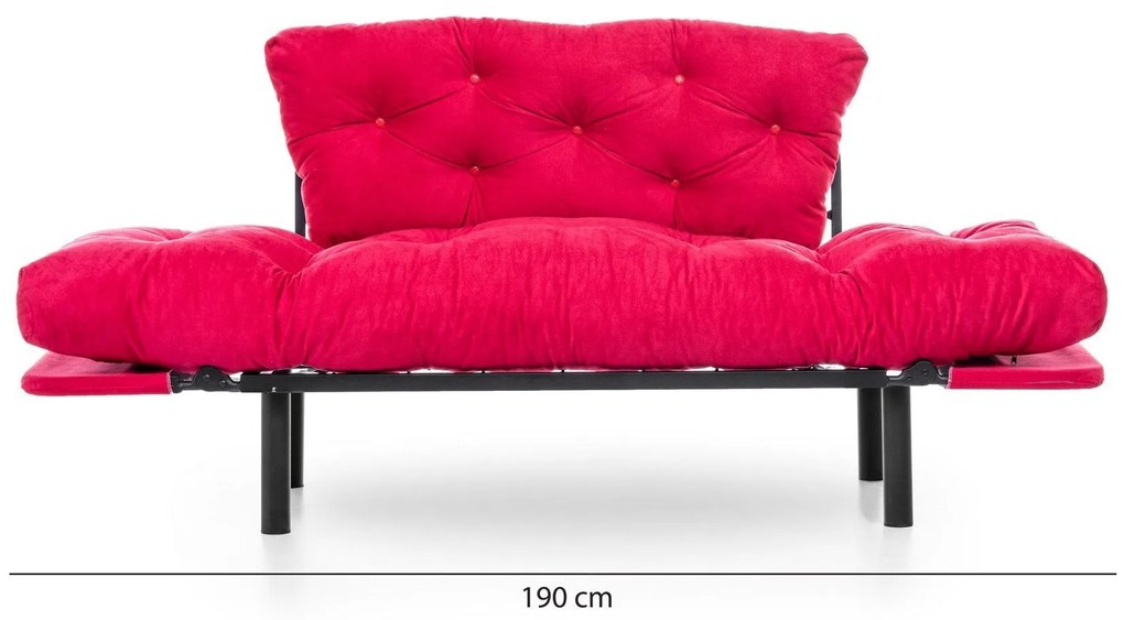 Canapea extensibila cu 2 Locuri Mocca, 155 x 85 x 73 cm
