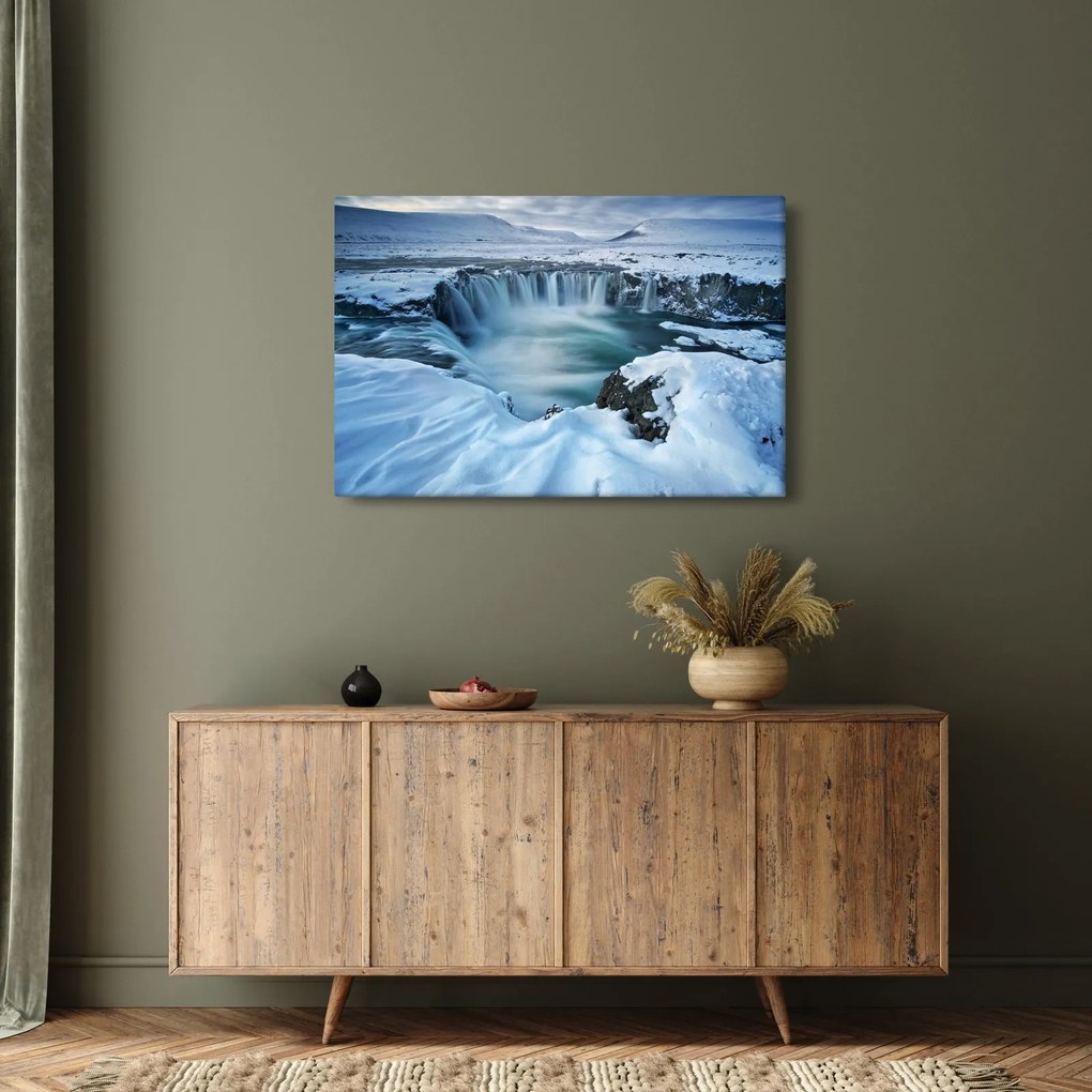 Tablou - Cascadele zeilor, Islanda (90x60 cm)