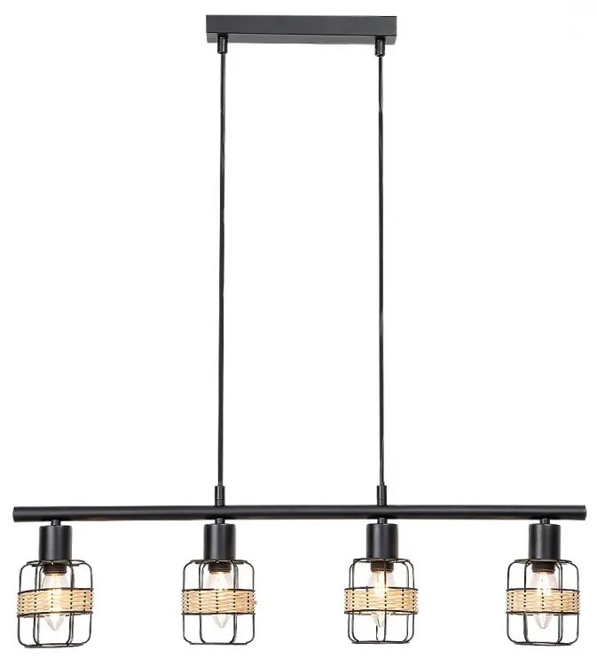 Lustra suspendata stil industrial Indiana 4L