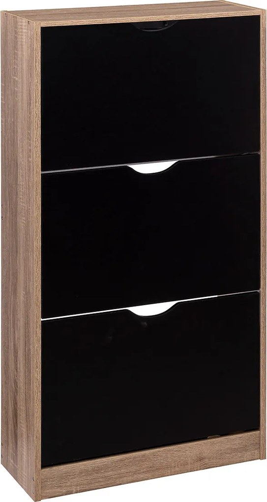 Dulap pentru pantofi, 3 compartimente, pentru 18 perechi