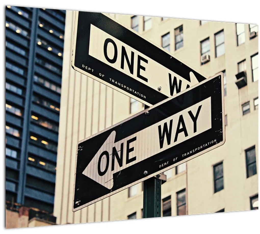 Tablou - New York ONE WAY (70x50 cm)