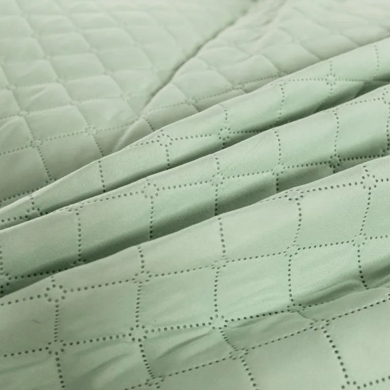 Cuvertura de pat MICROVELLE, verde Dimensiune: 220 x 240 cm