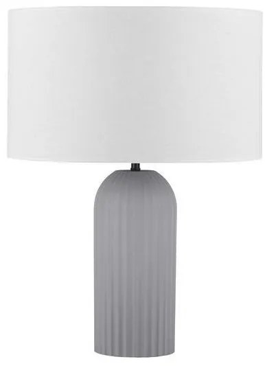 Veioza/Lampa de masa decorativa AMMOS alb/gri