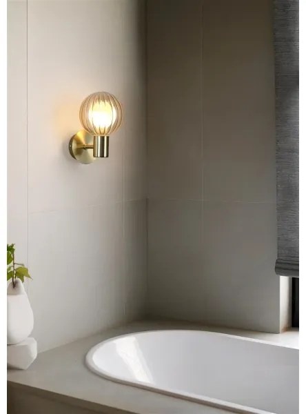 Searchlight LUMINSPHERE 30506GO - Aplică de perete 1xG9/7W/230V, alamă