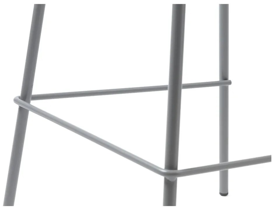 Scaun de bar gri din plastic 92,5 cm Whitby – Unique Furniture