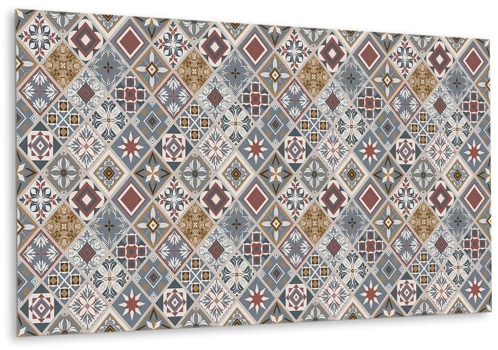 Panou de perete bucatarie Patchwork turcesc