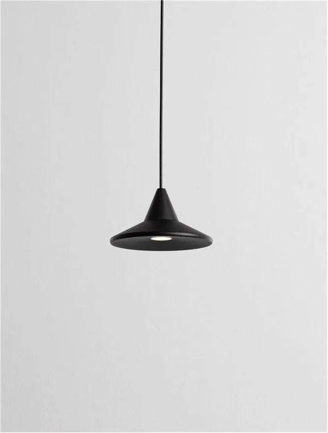 Pendul LED design minimalist DRO negru