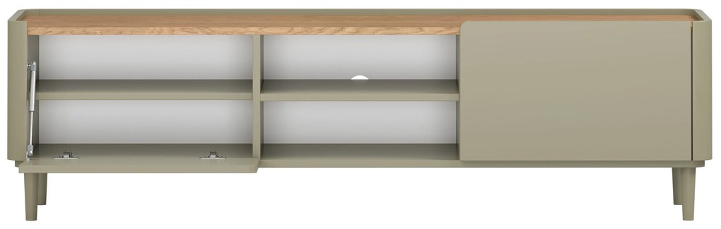 Comodă TV Elivo 170 cm pe picioare - eucalipt / stejar baltic dune