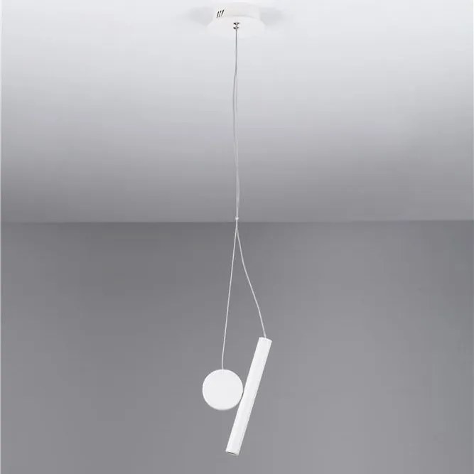 Pendul, Lustra LED design minimalist VERO alb