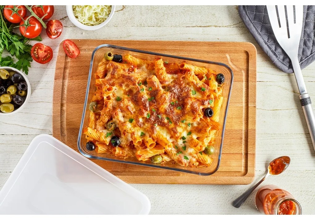 Pyrex Recipient din sticlă Cook & Freeze 2,6 l, 24 x 19 x 8 cm, 2,6 l