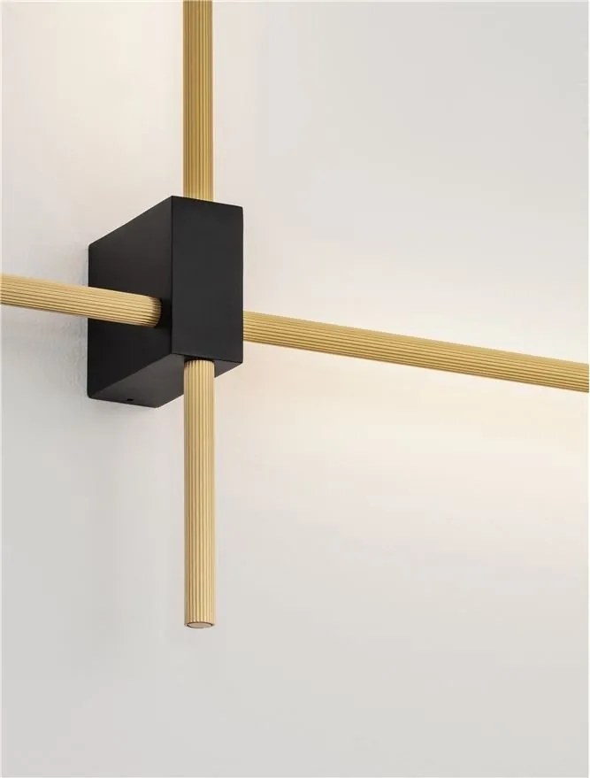 Aplica de perete liniara LED CCT PEAK auriu