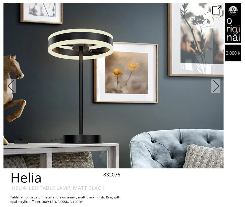 Veioza LED design modern decorativ Helia