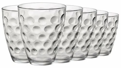 Set pahare Bormioli Rocco Dots, 6 buc., 390 ml,