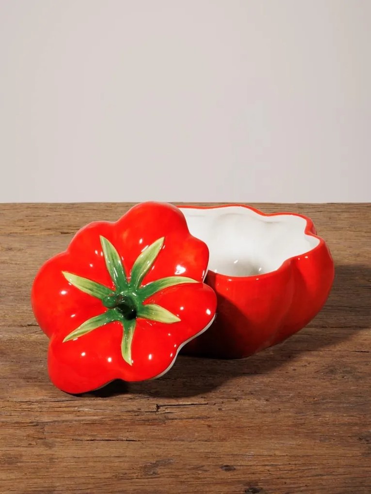 Bol cu capac din ceramica, "Tomato"