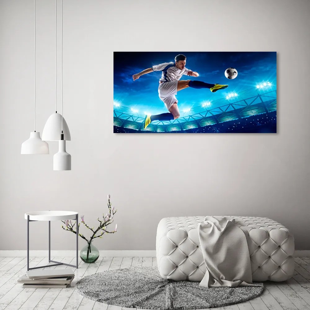 Tablou sticlă acrilică Fotbalist