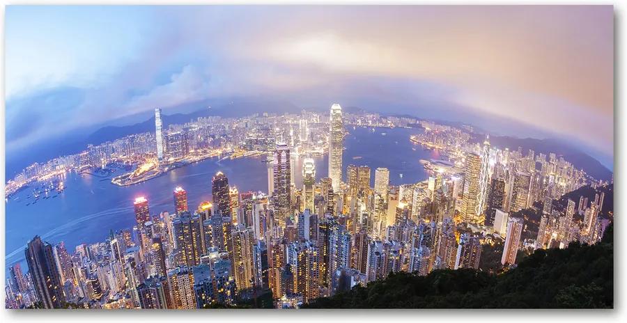 Tablou din Sticlă Hong kong panorama