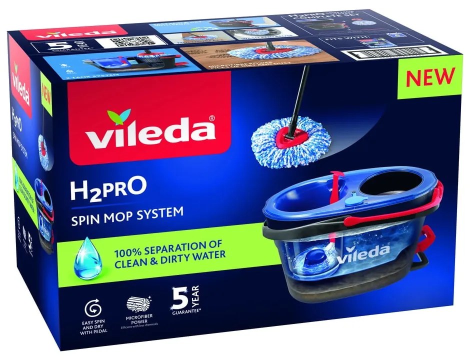 Mop rotativ cu găleată H2PrO – Vileda