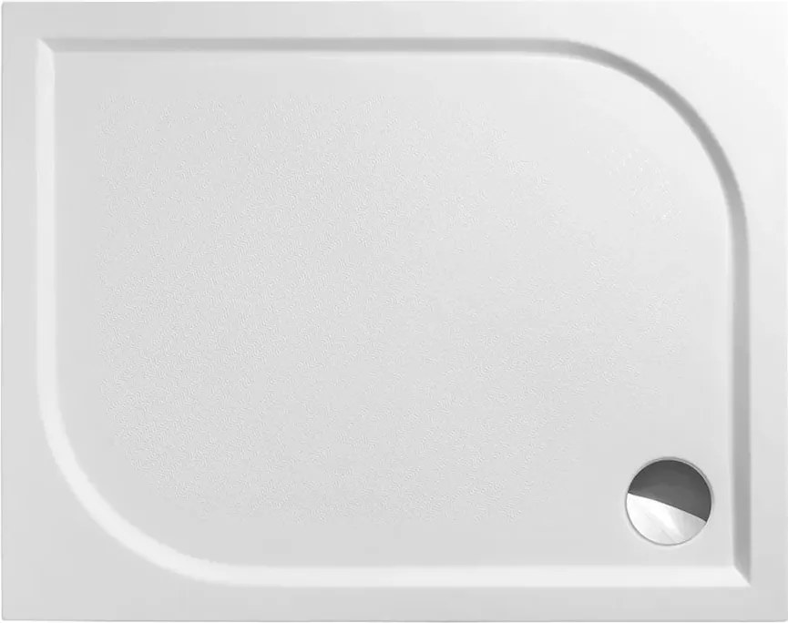 Cadita compozit pentru dus Roth Rectan-M 120x90 cm alb
