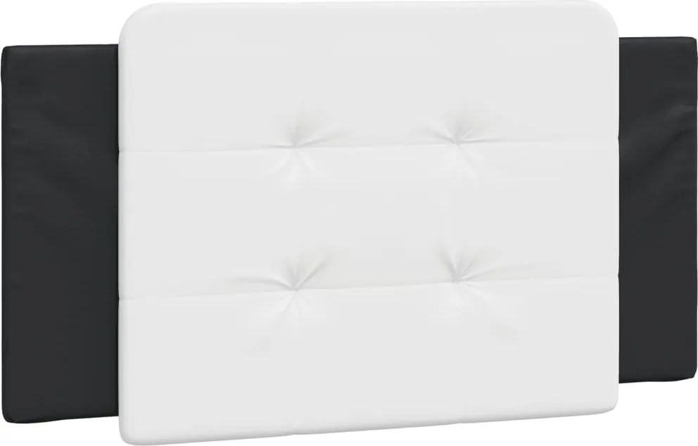 vidaXL Pernă pentru tăblie pat, Zadar, alb și negru, 100cm, piele artificială