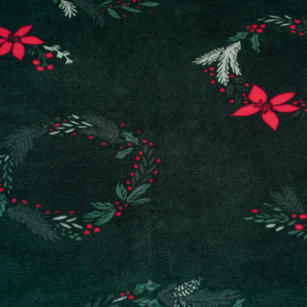 Lenjerie de pat din microflanel 4Home Poinsettia, 140 x 200 cm, 70 x 90 cm