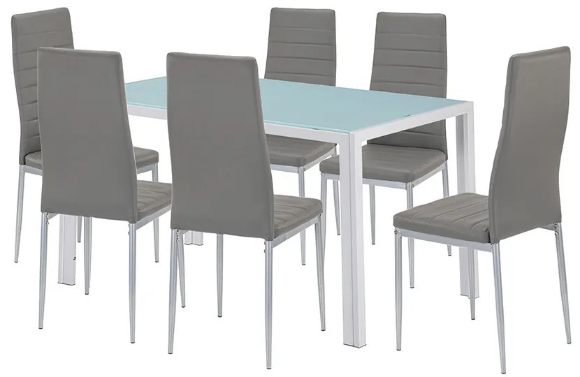 Mabel 6+1 set de luat masa gri-gri