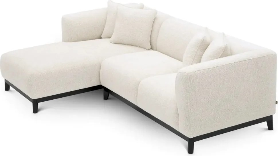 Coltar LUX design LUX cu sezlong stanga Corso Lounge, Lyssa off-white