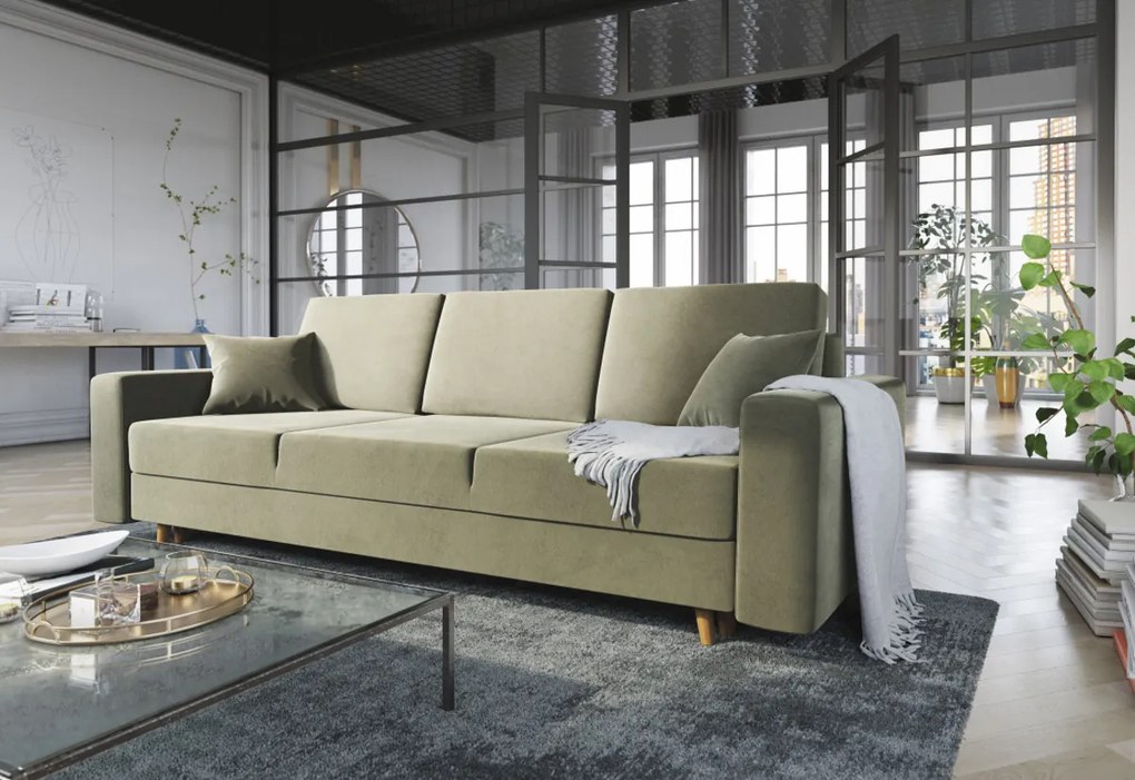 Supermobel Canapea extensibilă tapițată KRONOS,236x87x90, itaka 34