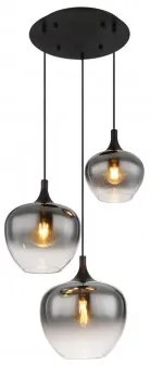 Suspensie 3 becuri E27 MAXY 15548-3G Globo