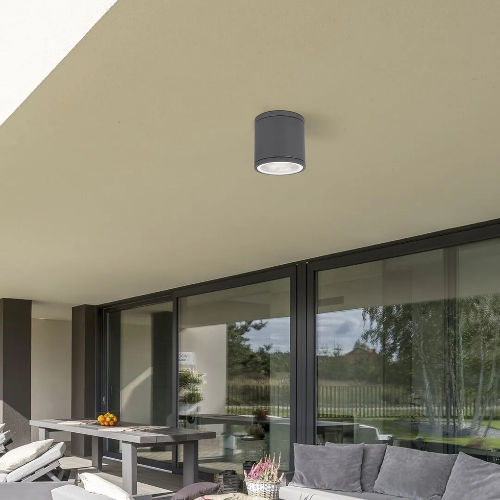 Plafoniera, spot pentru iluminat exterior cu protectie IP44 antracit Akron 8150 RX