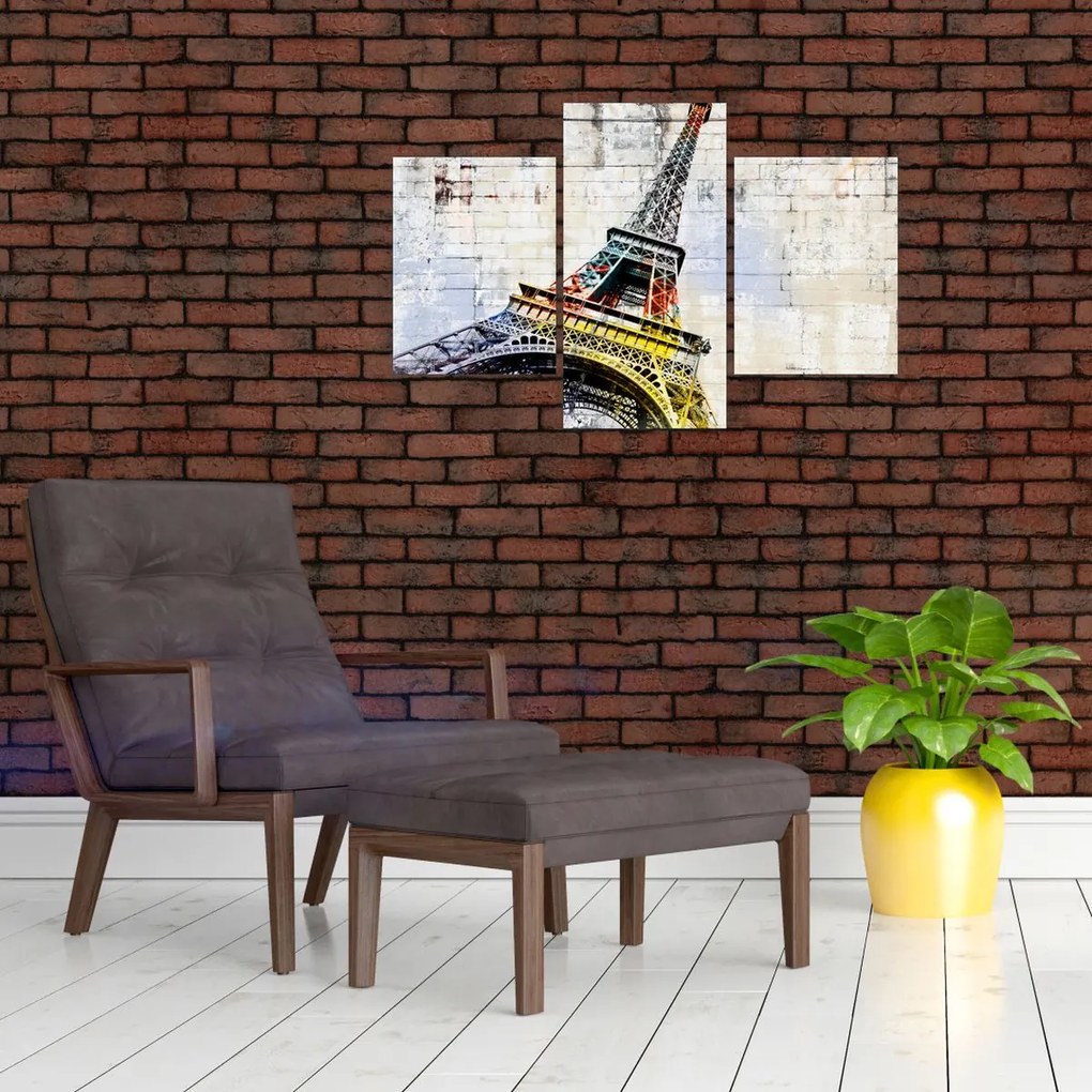 Tablou - Arta digitală a Turnului Eiffel (90x60 cm)