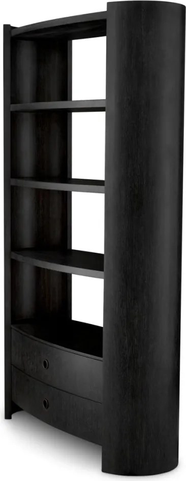 Raft LUX Furnir Stejar Gri Carbune, Splendora