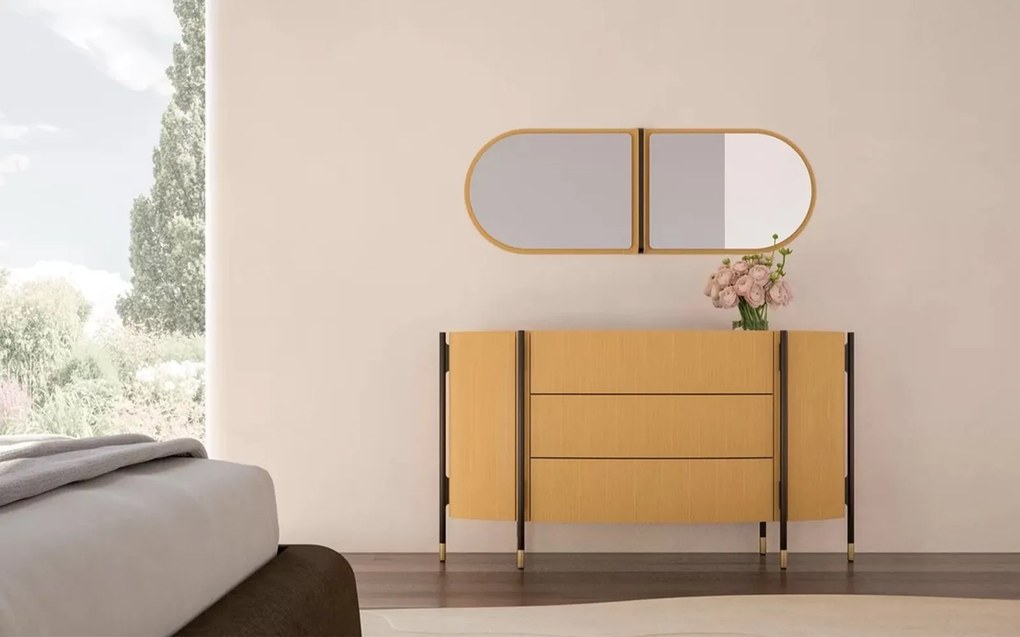 Comodă lemn masiv Marquesa, 158 × 87 × 50 cm