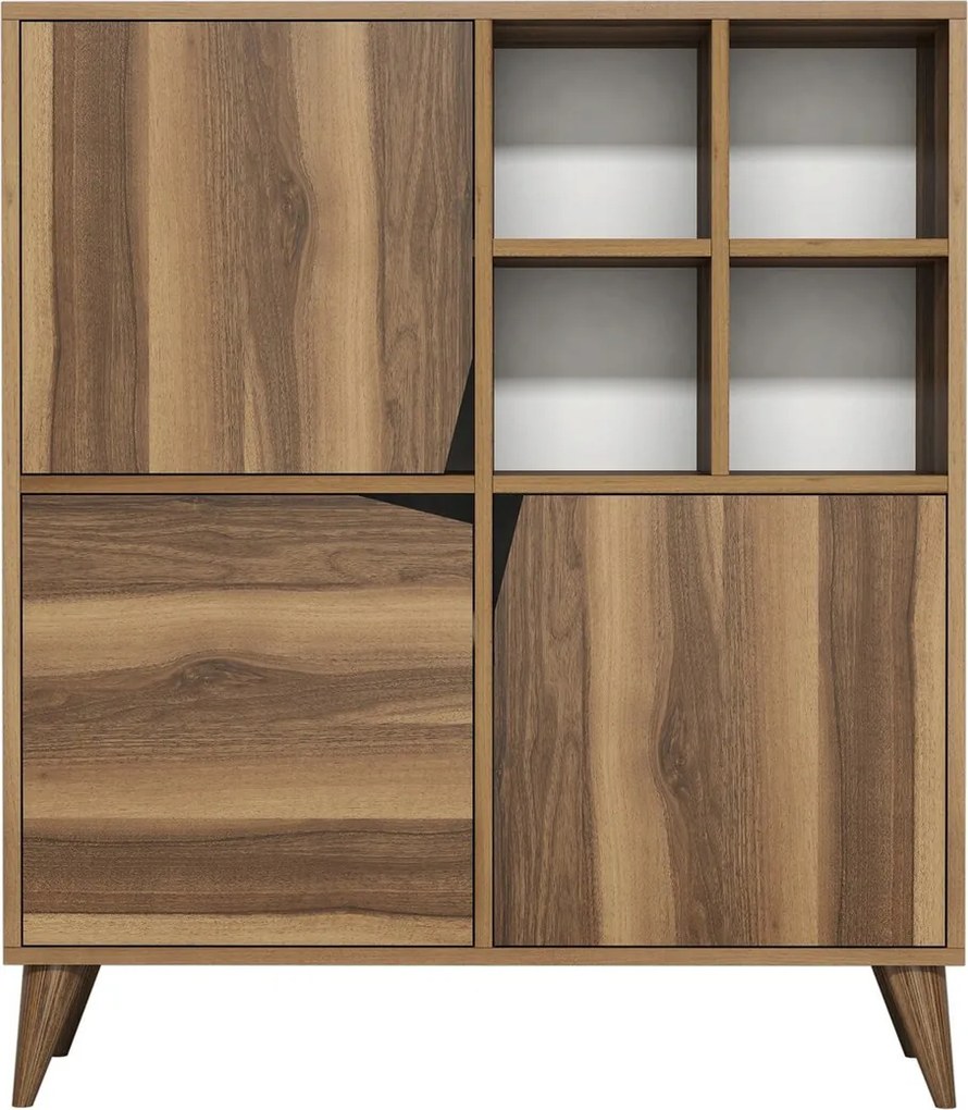 Dulap multifunctional, Hanah Home, Pulse, 100x115x30 cm, Maro